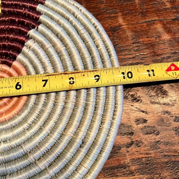 3 African Coil Handmade Boho Wall Art Or Trivets - Picture 7 of 8